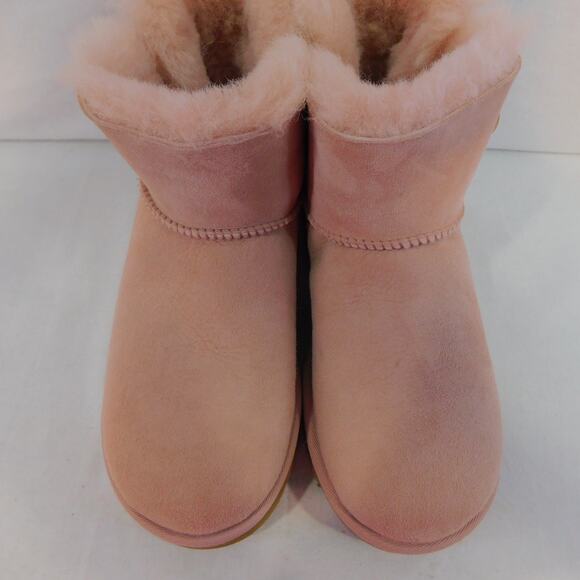 Ugg Bailey Button II Suede Water Resistant Pink Boots Size 6 Women New - Picture 5 of 10